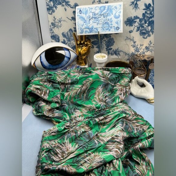 🆕 BRONX & BANCO 🧿 NWOT Jafari Havana Cut Out Gown, Vibrant Green - Sz M / US 6 - Picture 13 of 16